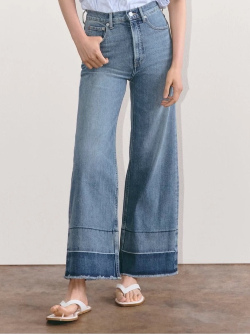 Everlane Way-High Sailor Jean Med Wash- Sold Out, Like New